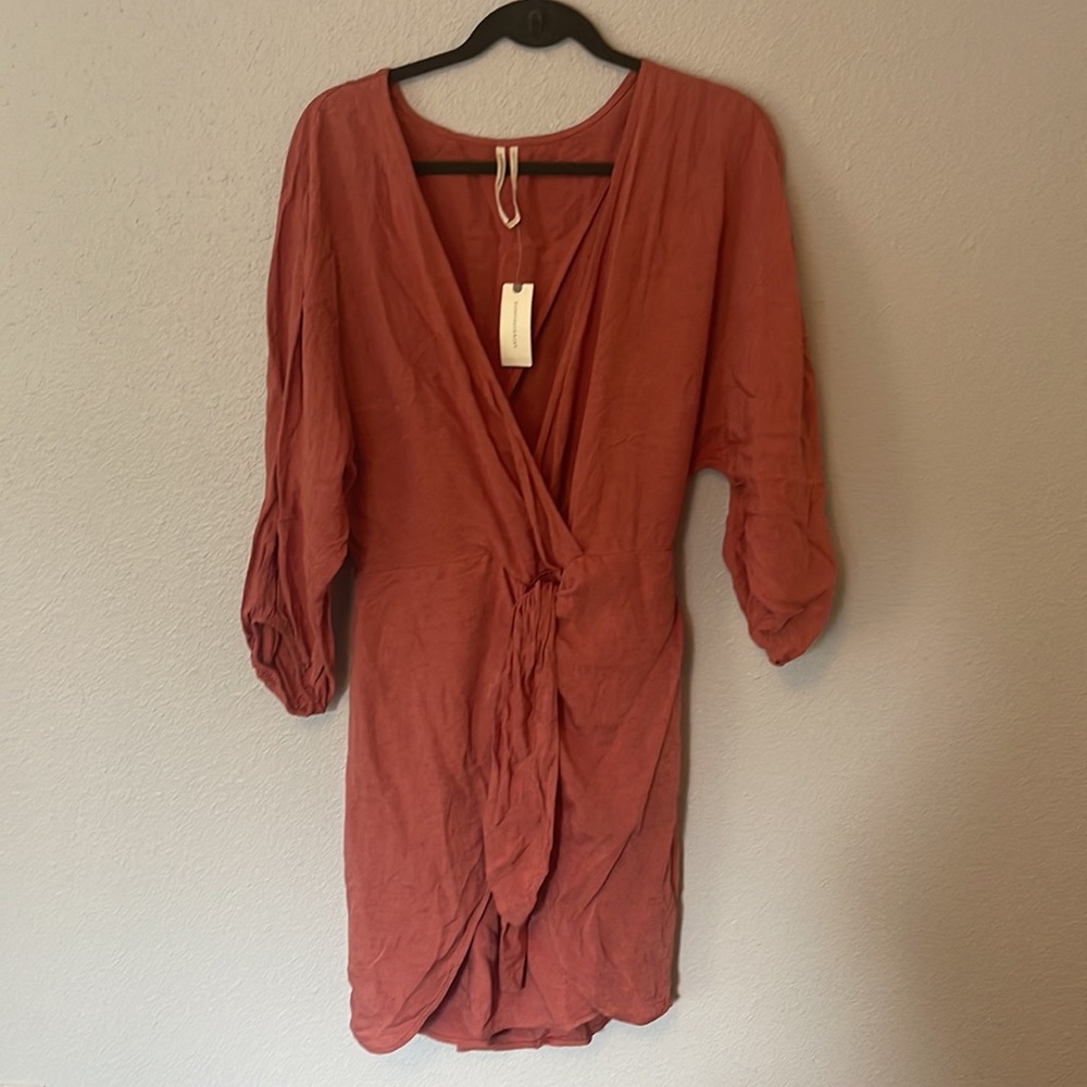 Anthropologie Puff Sleeve Wrap Dress - Picture 7 of 10